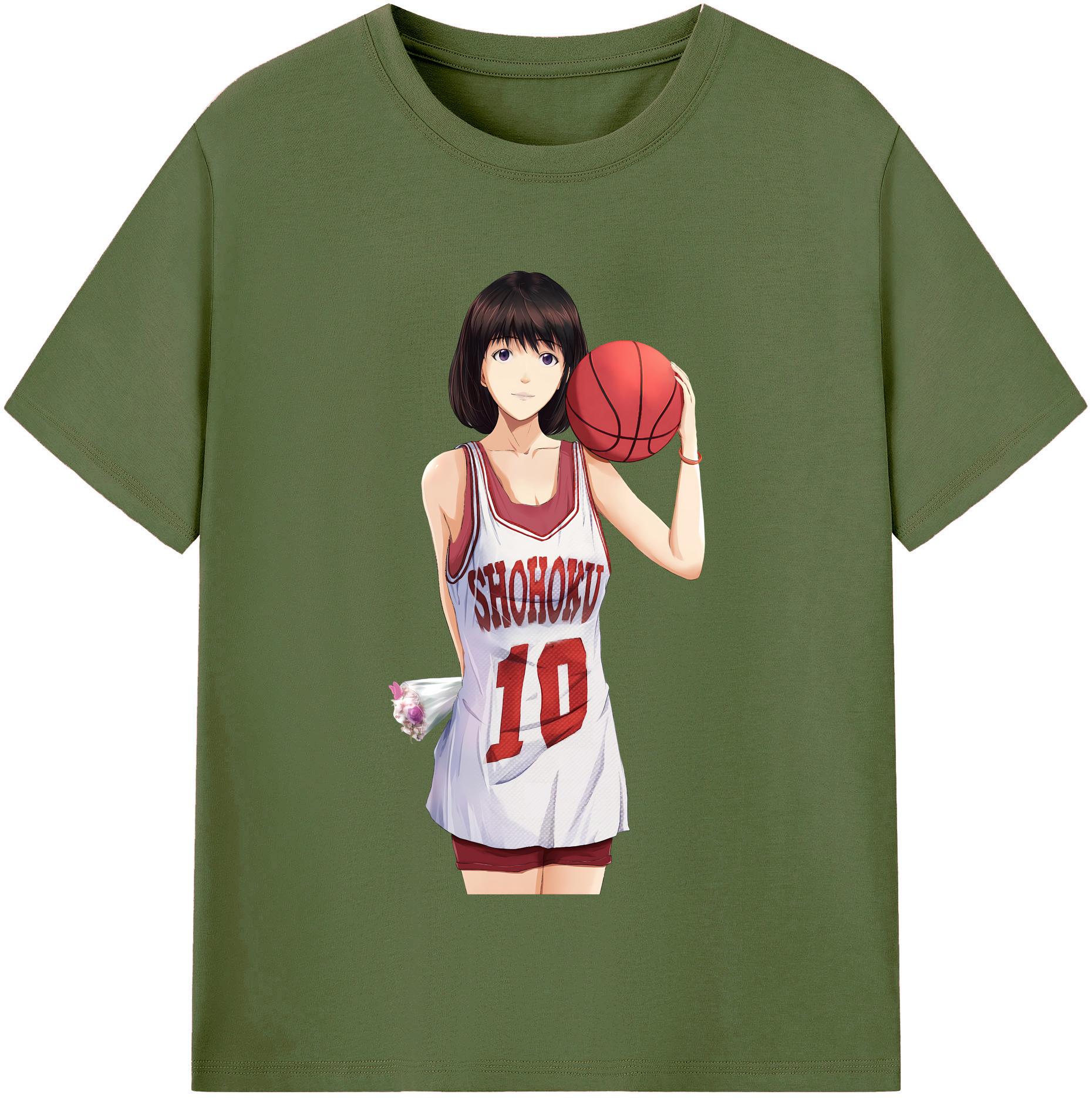 SLAM DUNK／スラムダンク 綿100％半袖Tシャツ（フロントプリント）
